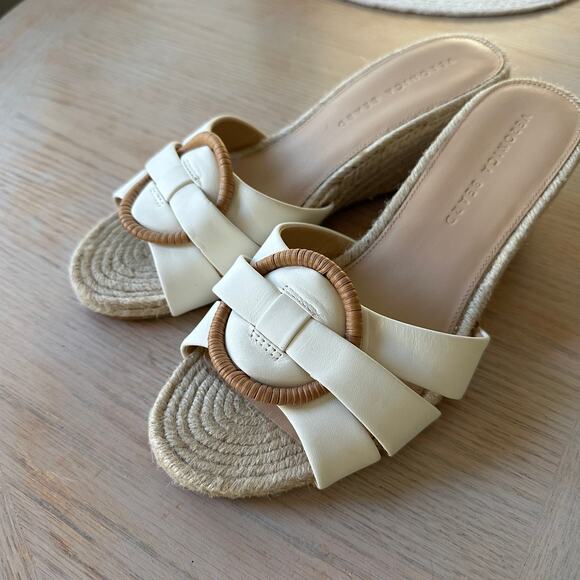 Veronica Beard Ivy Woven Wedge Espadrille Sandals Size 9 - Picture 2 of 6
